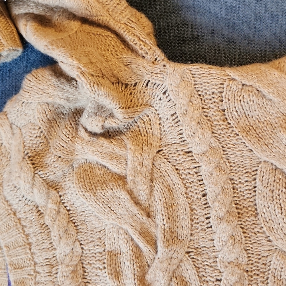 Ralph Lauren Collection Purple Label  Cable Knit Cashmere/silk Sweater L - Picture 10 of 12